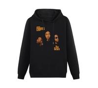 XiangZai Fugees The Score Lauryn Hill Pras Wyclef Jean Vinyl 90'S Hip Hop Unisex Hoody with Pocket Black XXL