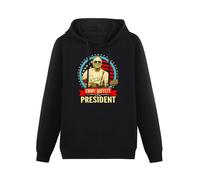 XiangZai Jimmy Buffett for President 2016 Hoody Unisex Ptinted Hoodies Long Sleeve Men's Hooded with Pocket Black XXL