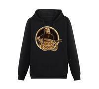 XiangZai Kenny Rogers Hoody Unisex Ptinted Hoodies Long Sleeve Men's Hooded with Pocket Black XL