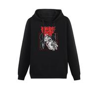 XiangZai Power Trip American Thrash Metal Band Hoody Unisex Ptinted Hoodies Long Sleeve Men's Hooded with Pocket Black S