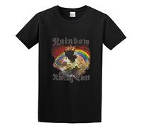 XiangZai Rainbow Rising Tour 76 Unisex 100% Cotton Short-Sleeve T-Shirts Black XXXL