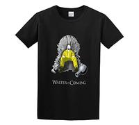 XiangZai Walter is Coming Unisex 100% Cotton Short-Sleeve T-Shirts Black XXL