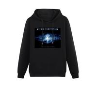 XiangZai Within Temptation Silent Force Hoody Unisex Ptinted Hoodies Long Sleeve Men's Hooded with Pocket Black L