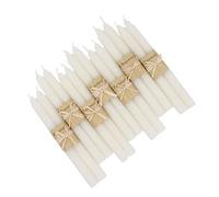 XIANGZHU Lot de 14 bougies coniques en cire d'abeille, 22,9 cm, sans fumée, sans goutte, non parfumées, bougies en cire d'abeille pour idées cadeaux à la maison, bougies coniques blanches cadeau pour