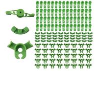 XIANJIA 140 Pièces Lst Clips, 360 Degree and 90 Degree Training Clip for Low Stress Training, Plant Branch Clips for Bending Plant Stems and Redirecting Growth (Green)