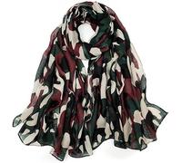 XIANMY Écharpe transparente légère pour femme - Camouflage - Châle enveloppant pour filles et femmes, camouflage, 90cm*180cm