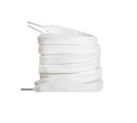 XIANMY Lacets plats de 8 mm de rechange pour chaussures de sport, chaussures de sport, toile, chaussures décontractées, bottes - 140 cm, blanc, 140