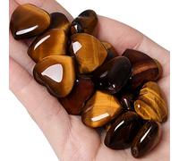 XIANNVXI 10 Pièces Cristal en Forme de Coeur Pierres œil de Tigre Naturelle Cristaux de Guérison Pierre d'Inquiétude Polie pour Reiki Chakra Relaxation Méditation et Décoration
