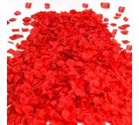 XIANNVXI 1500 PièCes Petale De Rose Rouge Artificielles 5cm PéTale en Soie | PéTales De Roses Pour DéCoration De Mariage FêTe Des MèRes Saint-Valentin Confession Romantique Dispersion