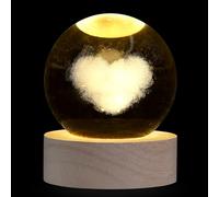 XIANNVXI Boule de Cristal Cœur Presse-papier Cœur Cadeaux Romantiques pour Elle Petits Cadeaux pour Femmes Cadeaux d'Amour pour Elle Cadeaux de Mariage pour Couple Cadeaux de Couple Cadeaux