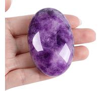 XIANNVXI Pierre de Paume Pierre Naturelle Amethyste Cristaux Thérapeutique pour Guérison Méditation Relaxation Décoration