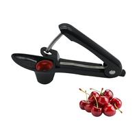 xianshi Denoyauteur Cerise et Prune,Dénoyauteur de Cerise,Dénoyauteur de Cerises en Acier Inoxydable,Dénoyauteur de Cerises,Dénoyauteur de Fruits,Pour Fruits Cerise Baie Fruitl (noir)