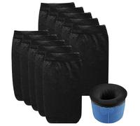 xianshi Lot de 10 Chaussette Skimmer Piscine,Filtre Skimmer,Chaussettes Filtrantes Réutilisables en Nylon Élastique,pour Filtration Efficace des Débris,Feuilles et Pollen (10, Noir)