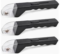 xianshi Lot de 3 attrape-insectes vivants, adaptés pour la maison et le jardin (noir)