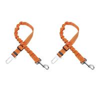 XIANTENG 2 Pièces Ceinture de Sécurité Chien pour BMW 2 Series Active Tourer F45 2014-2021, Réglable 50-75cm Nylon Robuste & Mousqueton Rotatif 360° Protection Voyage pour Animaux, Orange