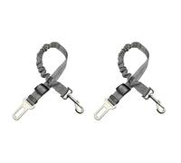 XIANTENG 2 Pièces Ceinture de Sécurité Chien pour BMW 2 Series Active Tourer F45 2014-2021, Réglable 50-75cm Nylon Robuste & Mousqueton Rotatif 360° Protection Voyage pour Animaux, Gray