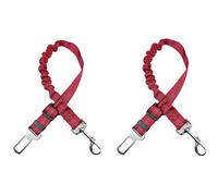 XIANTENG 2 Pièces Ceinture de Sécurité Chien pour BMW 2 Series Active Tourer F45 2014-2021, Réglable 50-75cm Nylon Robuste & Mousqueton Rotatif 360° Protection Voyage pour Animaux, Red