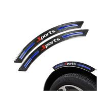 XIANTENG 2 Pièces Protection Passage de Roue pour Renault Megane IV B9A/M/N 2015-2024, Élargisseur D'Aile Carbone Bande Réfléchissante EGP Anti-Collision Sourcil de Roue, Blue