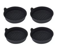 XIANTENG 4 Pièces Insert de Porte-Gobelet en Silicone pour Audi A4 B8-8K2 2007-2015 Design Profond Antidérapant avec Languette de Retrait Facile