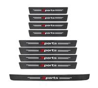 XIANTENG 9 Pièces Protection Seuil de Porte de Voiture pour Dacia Dokker 2012-2021, Plinthes Auto en Fibre Carbone de Anti Rayures