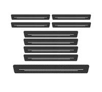 XIANTENG 9 Pièces Protection Seuil de Porte de Voiture pour Mercedes-Benz E-Class W212 2009-2016, Plinthes Auto en Fibre Carbone de Anti Rayures