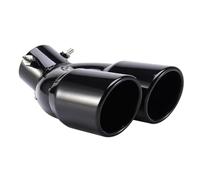 XIANTENG Embout d'Échappement Double pour Kia Rio IV YB2016-2023 - Acier Inoxydable SUS304 Sortie d'Échappement Chromée Silencieux 63mm,Black-Curved Style