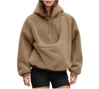 XIANUOJI Femme Sweat à Capuche avec Poche pour Chat et Pochette Kangourou - Pull de Transport pour Chat et Chien - Pulls à Manches Longues pour Les Amoureux des Animaux domestiques (Khaki, XL)