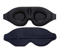 XIANYISS Masque de sommeil 100 % occultant pour tous - zéro pression, design ergonomique 3D qui permet à vos yeux de bouger librement. Ultra doux, parfait pour les siestes et les voyages.