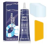 xianynow Kit de Réparation Piscine, Rustine Piscine, Kit Réparation Spa Gonflable, Colle PVC pour Bouées, Produits Gonflables, Matelas et Bateaux, Transparent, Étanche à l'eau, 50ml