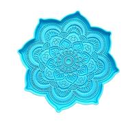 XIANZI Moule en résine pour mandala - Moule en résine époxy - Moule à fleurs DIY - Moule en silicone