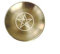 Xiao Hua Assiette de rituel d'autel, plateau d'astrologie pour tarot, plateau de décoration utilisé pour l'autel, la prière, le rituel, 14 cm (01)