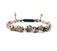 Xiao Hua Bracelet d'amitié en pierres écrasées pour femme, bracelet extensible empilable, bijoux à breloques colorées, bijoux bohèmes d'été, plage, style A, 19 cm, pierre, 19 cm, pierre, 7.48inch