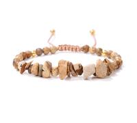 Xiao Hua Bracelet d'amitié en pierres écrasées pour femme, bracelet extensible empilable, bijoux à breloques colorées, style bohème, été, plage, style E, 19 cm, pierre, 19 cm, pierre, 7.48inch, Pierre