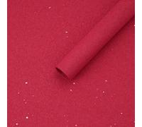 Xiao Hua cadeaux, fleurs, papier d'emballage de boîte cadeau, papier texturé de pierre froissée, papier d'emballage de fleurs (rouge)