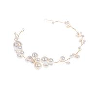 XIAO HUA Épingles à cheveux en forme de fleur de mariage, perles de cristal, peignes à cheveux dorés, accessoires de cheveux de mariage, bijoux avec strass pour mariée, demoiselles d'honneur (doré) AS