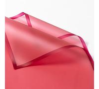 Xiao Hua Lot de 20 feuilles de papier cadeau imperméable pour bouquet de fleurs fraîches - Fournitures de fleuriste - 57,1 x 57,1 cm (vin)