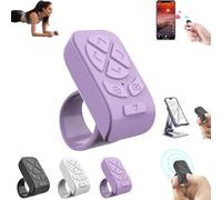 XIAOBAN Anneau de doigt télécommande Bluetooth pour tourne-page, compatible avec Smartphone, Caméra et Tablette