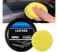 XIAOBAN Leader Après-shampoing et pâte de nettoyage pour soin du cuir, crème de nettoyage universelle pour entretien du cuir, pâte revitalisante d'intérieur automobile pour voiture, meubles (noir, 160