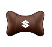 XIAOBINGFA 2 Pièces Appuie Tete Voiture pour Suzuki Swift IV Year of Manufacture 2010 2011-2017, Oreiller Appui-Tête de Siège Coussins de Soutien du Cou pour Siège de Voiture,Brown