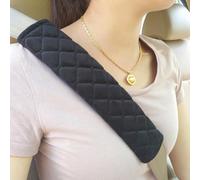 XIAOBINGFA 2 Pièces Ceinture de Sécurité Voiture pour VW T-Cross | Typ C1 | Bj. AB 2018, Antidérapante Couvertures Souples Ceinturon D'épaule Harness Lavable et Pratique,Black