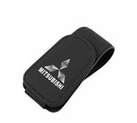 XIAOBINGFA 2 Pièces Clip pour Lunettes de Voiture pour Mitsubishi Lancer Evolution Ⅹ 2008-2014, Cuir Clip de Support de Lunettes de Visière de Voiture Protège Lunettes pour Le Stockage de Lunettes,A