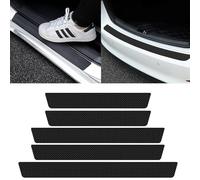 XIAOBINGFA 4 Pièces Autocollant de Seuil de Seuil de Porte pour Volvo V60 II AB 2018, Bande de Seuil de Porte de Voiture en Fibre Carbone, Pièces Automobiles,C