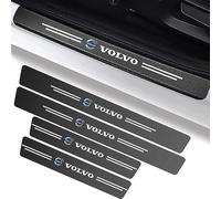 XIAOBINGFA 4 Pièces Autocollant de Seuil de Seuil de Porte pour Volvo XC60 2 (II) 246 I 2017-2024, Bande de Seuil de Porte de Voiture en Fibre Carbone, Pièces Automobiles