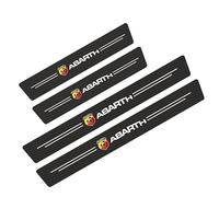 XIAOBINGFA 4 Pièces Autocollants Protection Seuil Porte de Voiture pour Abarth 500 595 695 SS Grande Punto, Fibre de Carbone Plinthes Autocollant