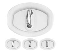 XIAOBINGFA 4 Pièces Couvercle de Serrure de Porte pour VW T5 I 2009-2015 -, Silicone Protection De La Serrure De La Porte De La Voiture afin D'Éviter Endommagée ou Rouillée,White