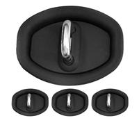 XIAOBINGFA 4 Pièces Couvercle de Serrure de Porte pour VW Tiguan 2 (II) AD1 I 2016-2024 -, Silicone Protection De La Serrure De La Porte De La Voiture afin D'Éviter Endommagée ou Rouillée,Black