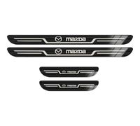 XIAOBINGFA 4 Pièces Garnitures de Seuil PortièRe Voiture en Acier Inoxydable pour Mazda CX-7 (Bj. 2006-2012), BandeDécorativeAnti-Usure DeSeuilAntidéRapant