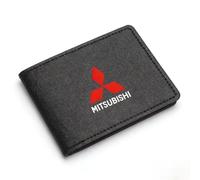 XIAOBINGFA Porte Papiers Voiture pour Mitsubishi Eclipse Cross 2018-2021, Cuir Étui Permis de Conduire Housse Carte Grise Protection Organisateur,Black