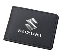 XIAOBINGFA Porte Papiers Voiture pour Suzuki SX4 S-Cross Swift Jimny Vitara Alto Baleno, Cuir Étui Permis de Conduire Housse Carte Grise Protection Organisateur,A