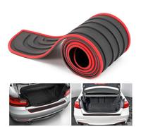 XIAOBINGFA Protection Pare Choc Voiture pour VW T-Roc Cabrio | Typ A1 | Bj. AB 2019, Baguette de Protection Arrière Pare Chocs en Caoutchouc Résistant Aux Rayures et Antidérapant,Red